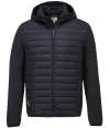 PW1121 T832 Portwest KX3™ Baffle Padded Jacket Grey Marl / Black colour image